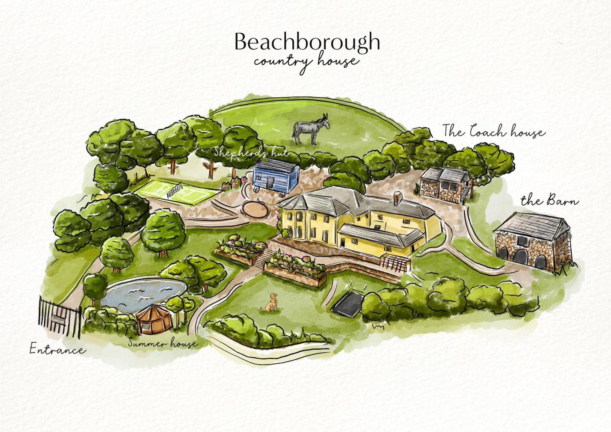 ברנסטייפל Beachborough Country House מראה חיצוני תמונה